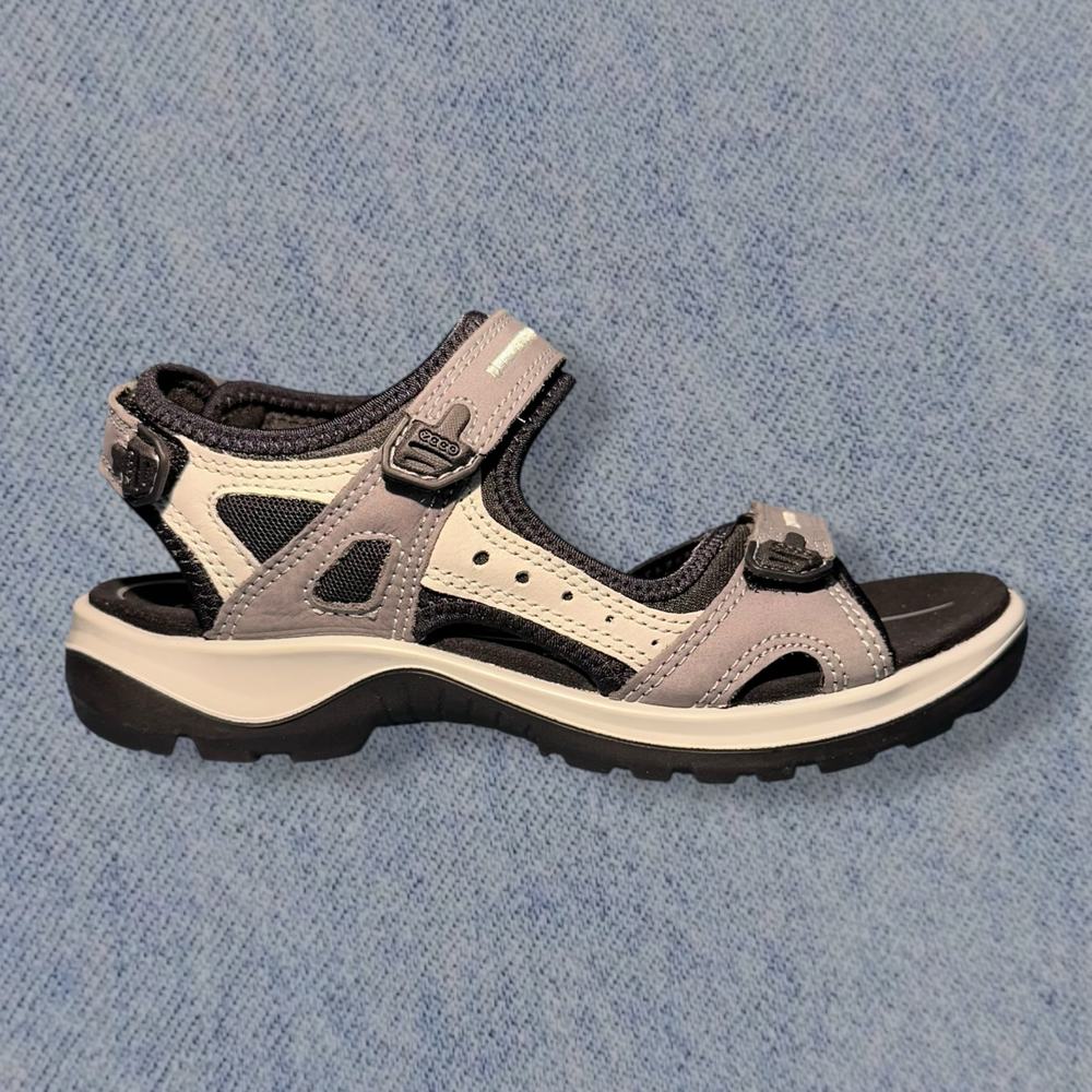 ECCO Women’s Offroad Sport Sandals - Gray & Black - Size 8 - Picture 2 of 6